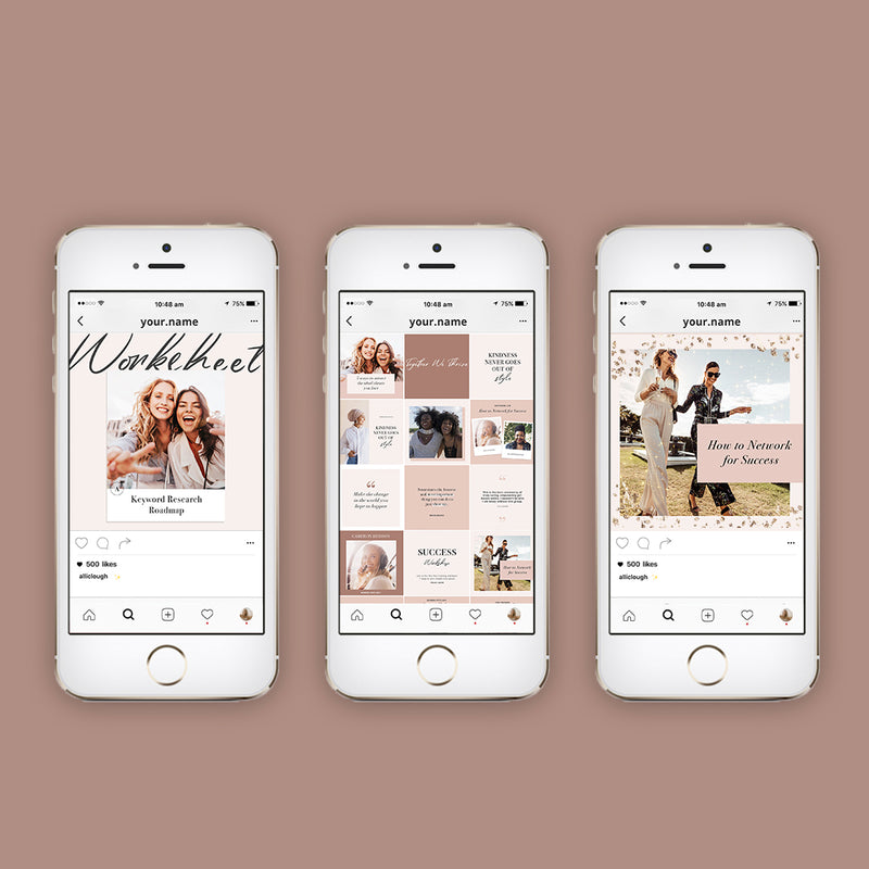 Blush Vibes Instagram Template Pack