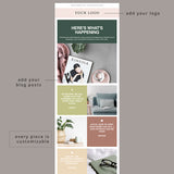 Colorblock Email Template for Bloggers