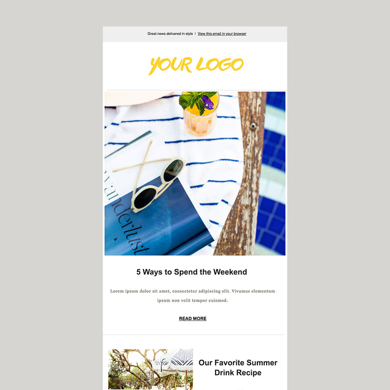mailchimp blog email template