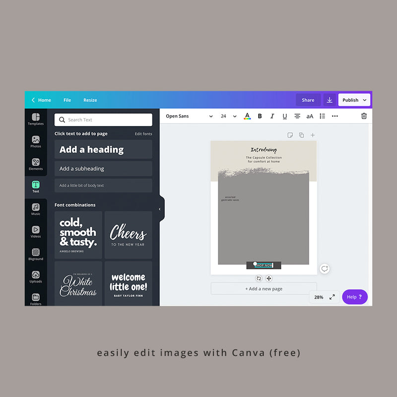 canva email template